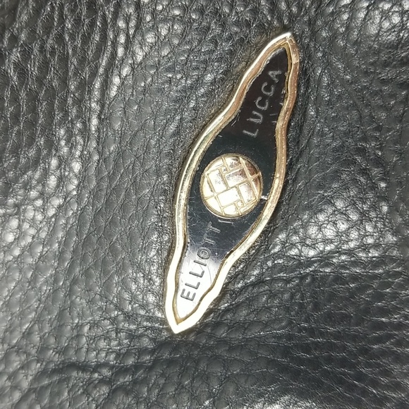 Elliott Lucca large black purse with knotted straps to carry over shoulder - Picture 6 of 10